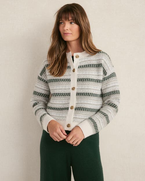 Haven Well Within Wool Blend Fair Isle Cardigan In Green