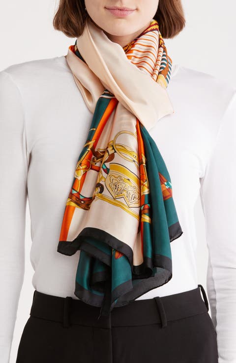 Equestrian Print Square