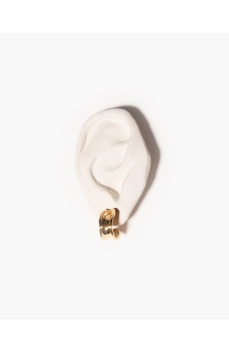 Odette New York Blanca Hoop Earrings, Alternate, color, Brass