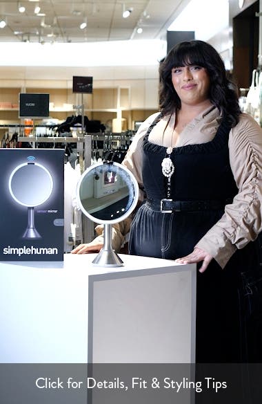 8-Inch Sensor Rechargeable Tabletop Mirror