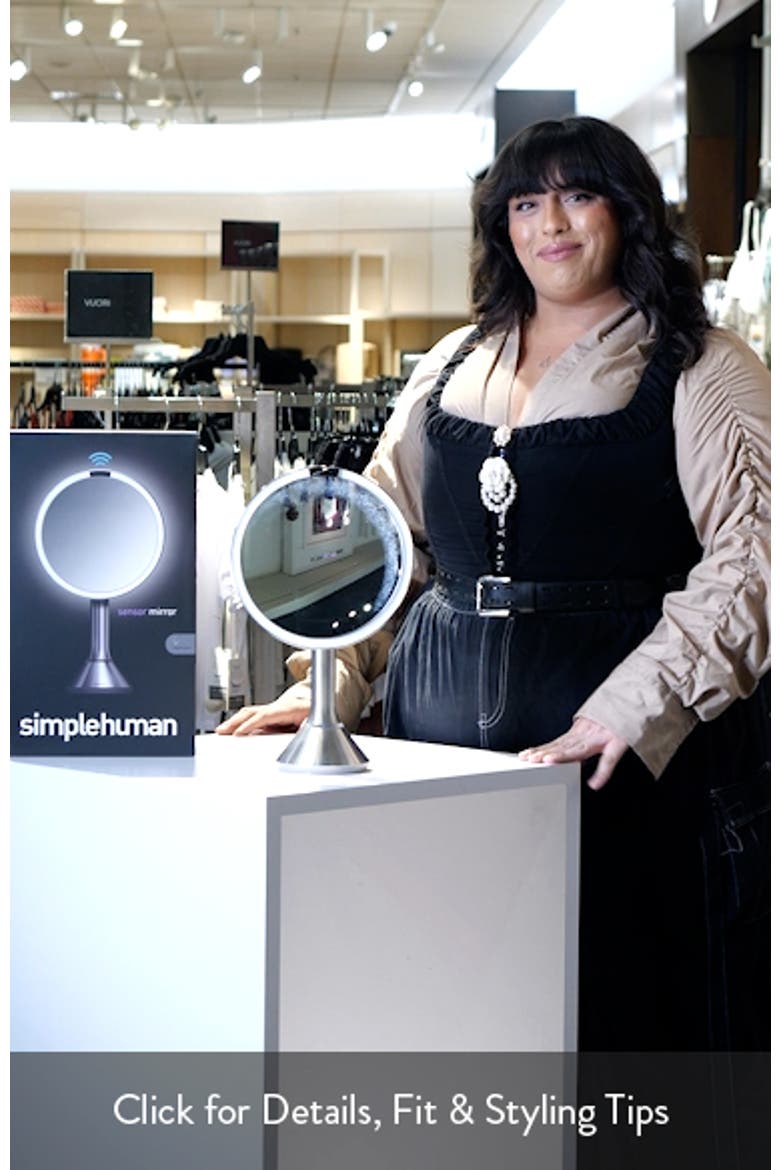 8-Inch Sensor Rechargeable Tabletop Mirror video