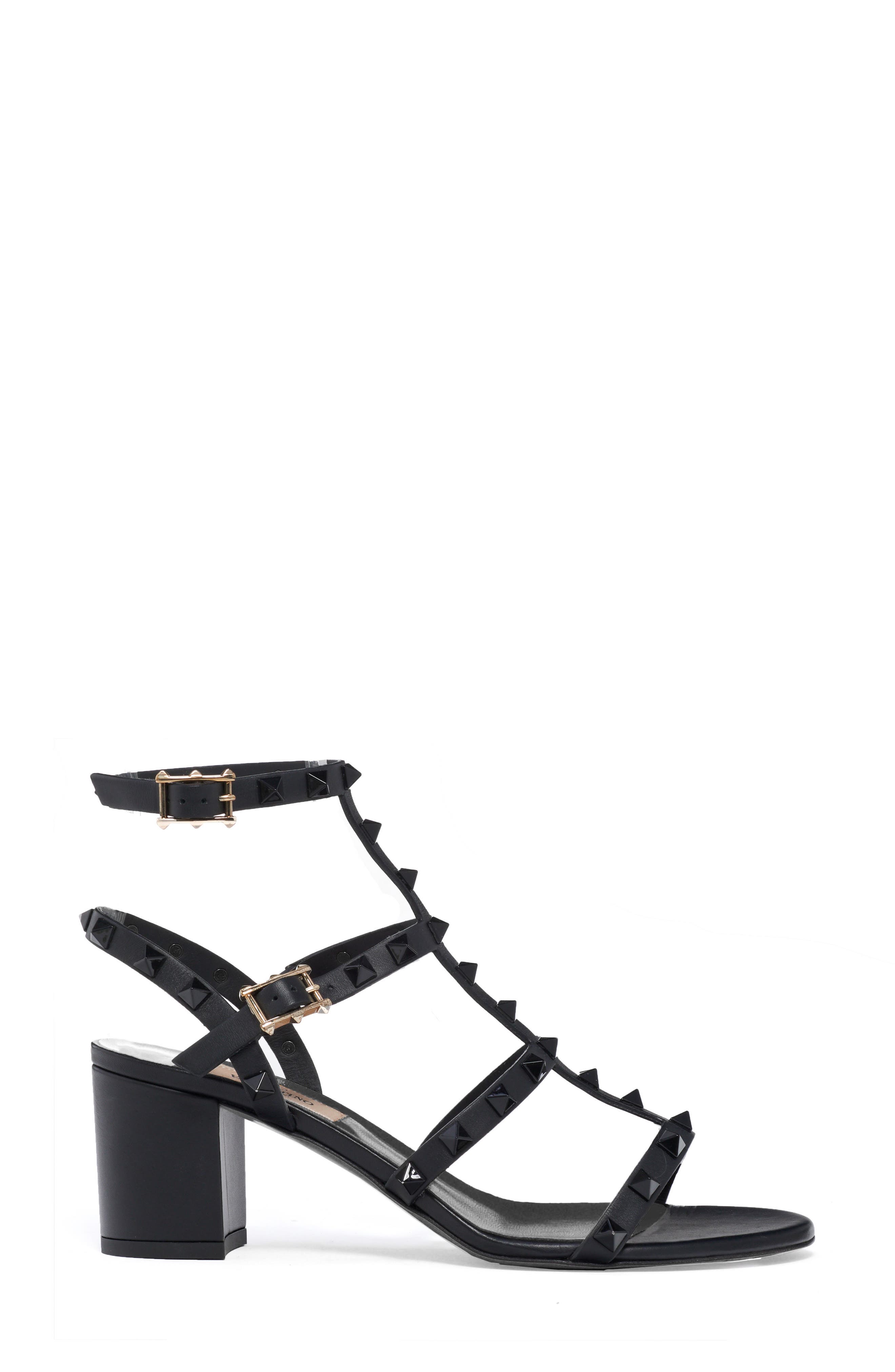 Valentino Garavani Rockstud Block Heel Sandal, Alternate, color, 