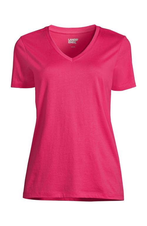 Lands' End Relaxed Supima Cotton V-neck T-shirt