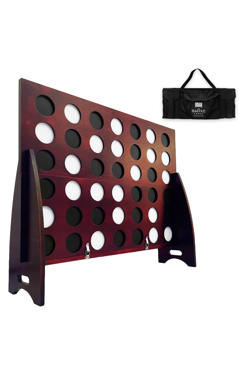 Swooc Games XL Giant 4 In A Row, Main, color, Brown