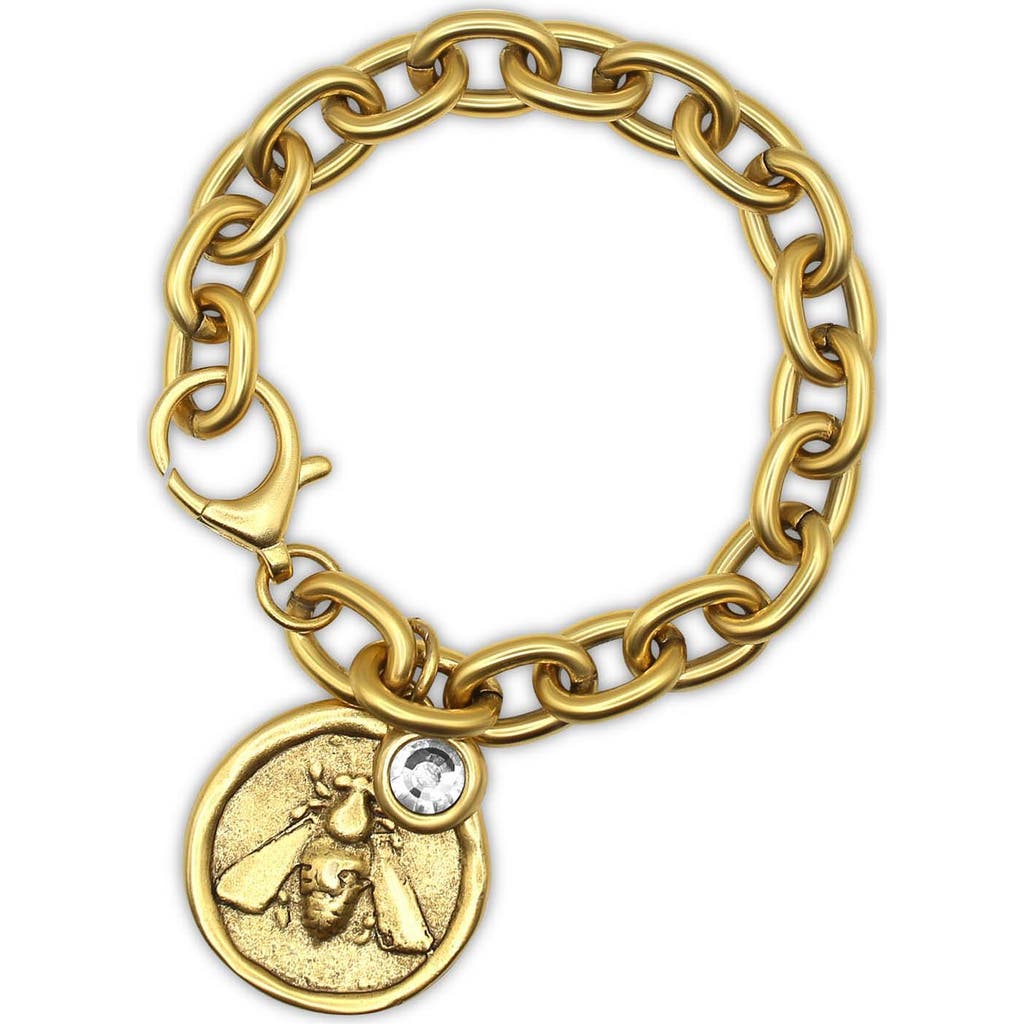 Bowood Lane Brix Bracelet With Cz In Gold
