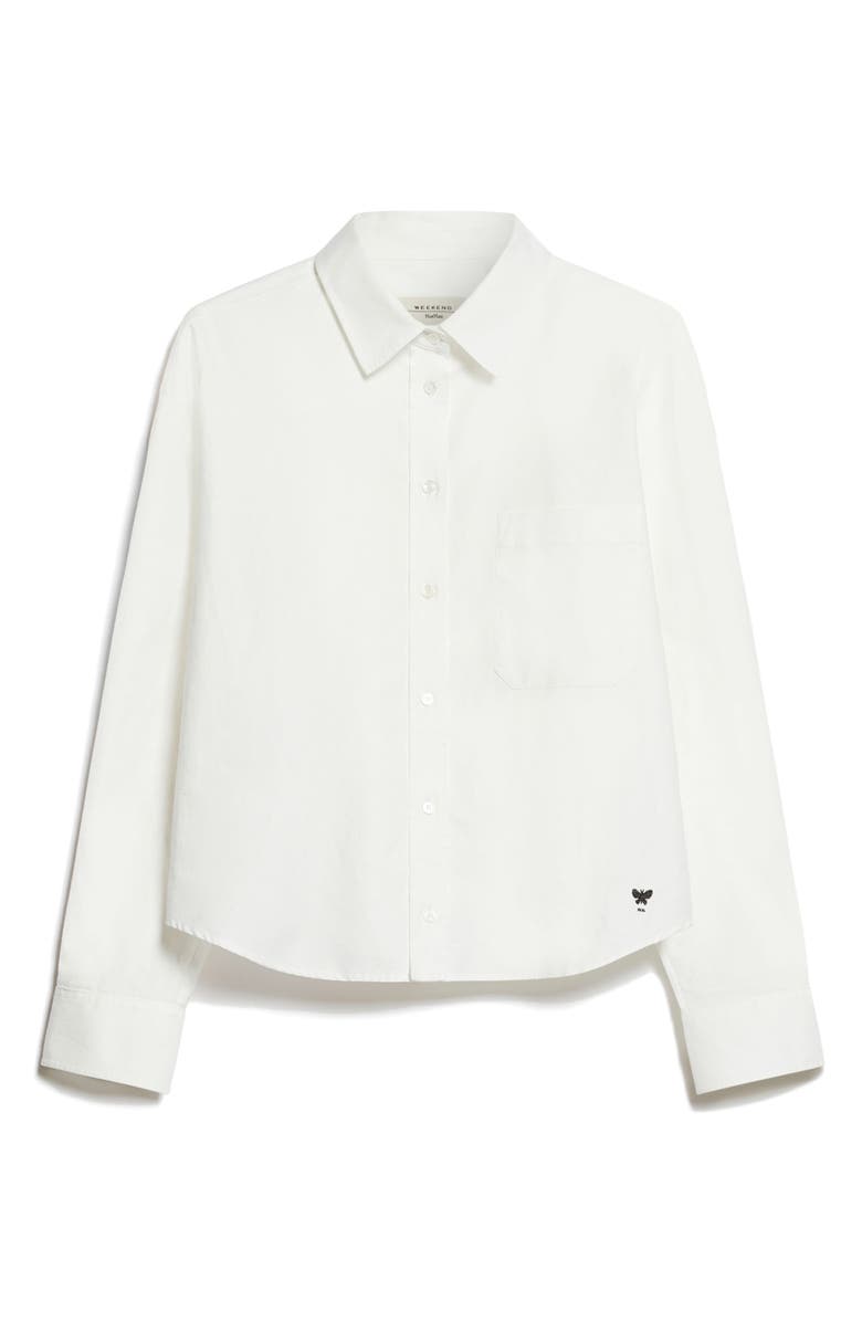 Weekend Max Mara Jock Cotton Button-Up Shirt, Alternate, color, 