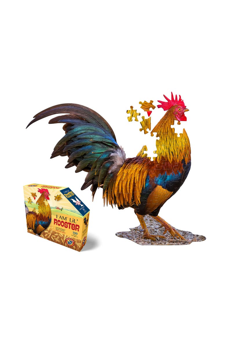 Puzzles LiL' ROOSTER 100 Piece Jigsaw Puzzle, Alternate, color, Multicolored