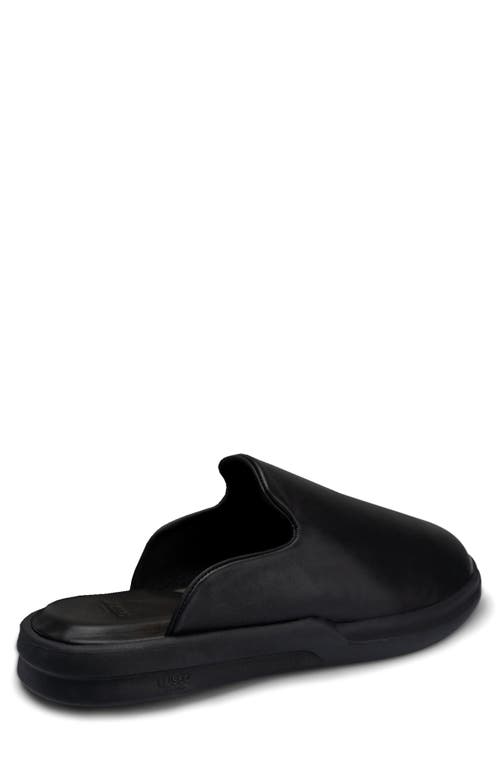 Lusso Cloud Men's Pelli Leather Slides In Jet Black/matte