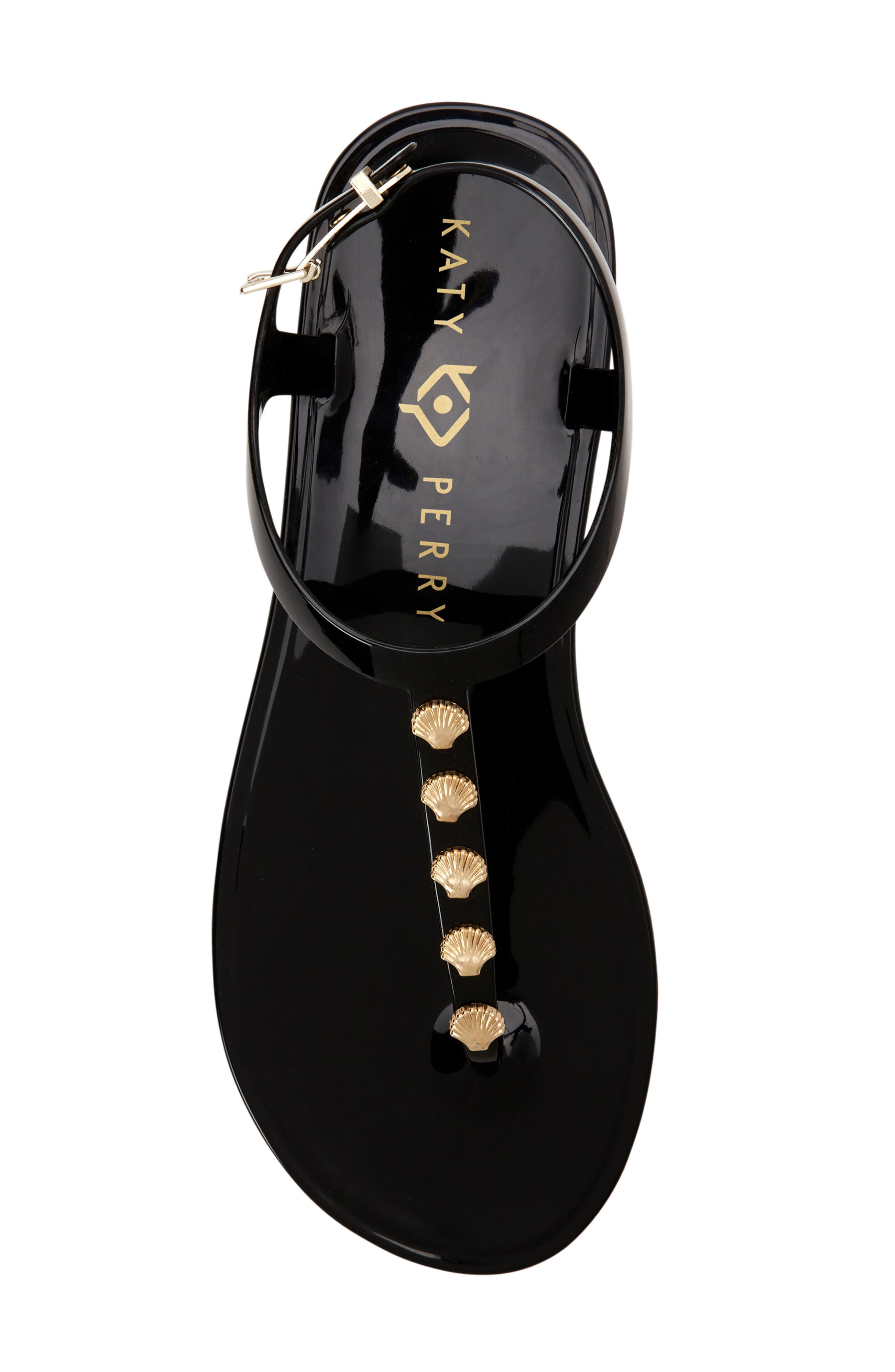 The Geli Studded Sandal, Alternate, color, BLACK SEASHELL