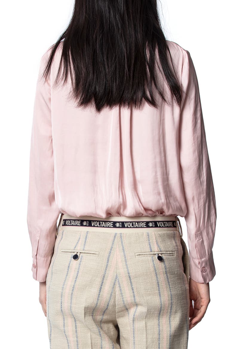 Tink Satin Blouse, Alternate, color, CREPUSCULE