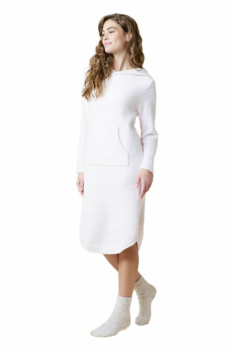 Heather Marshmallow Hooded Lounger, Alternate, color, Heather Blush Pink