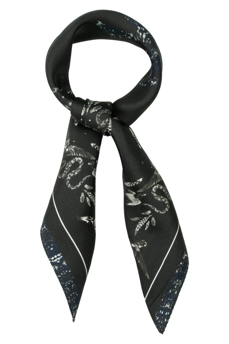 Somnium Silk Bandana, Main, color, BLACK
