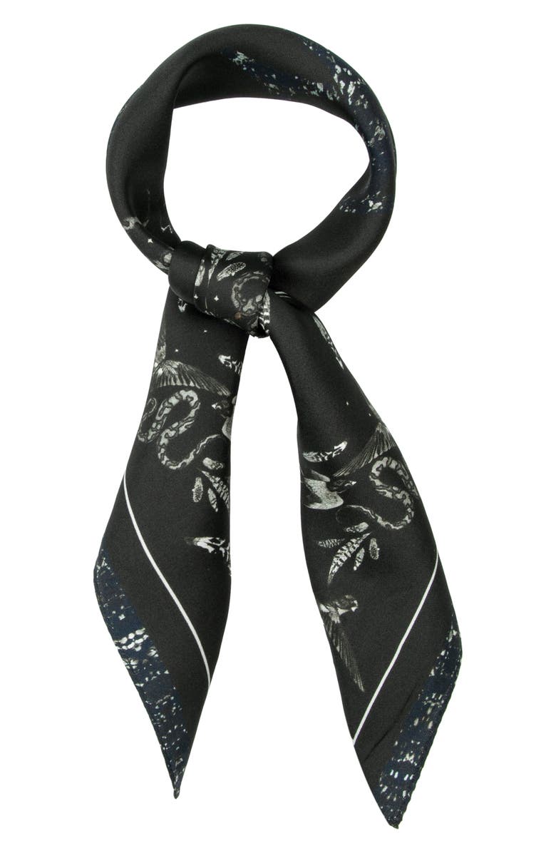 AllSaints Somnium Silk Bandana, Main, color,