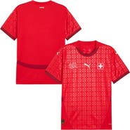 PUMA Men's Puma  Red Switzerland National Team 2025 Replica Jersey