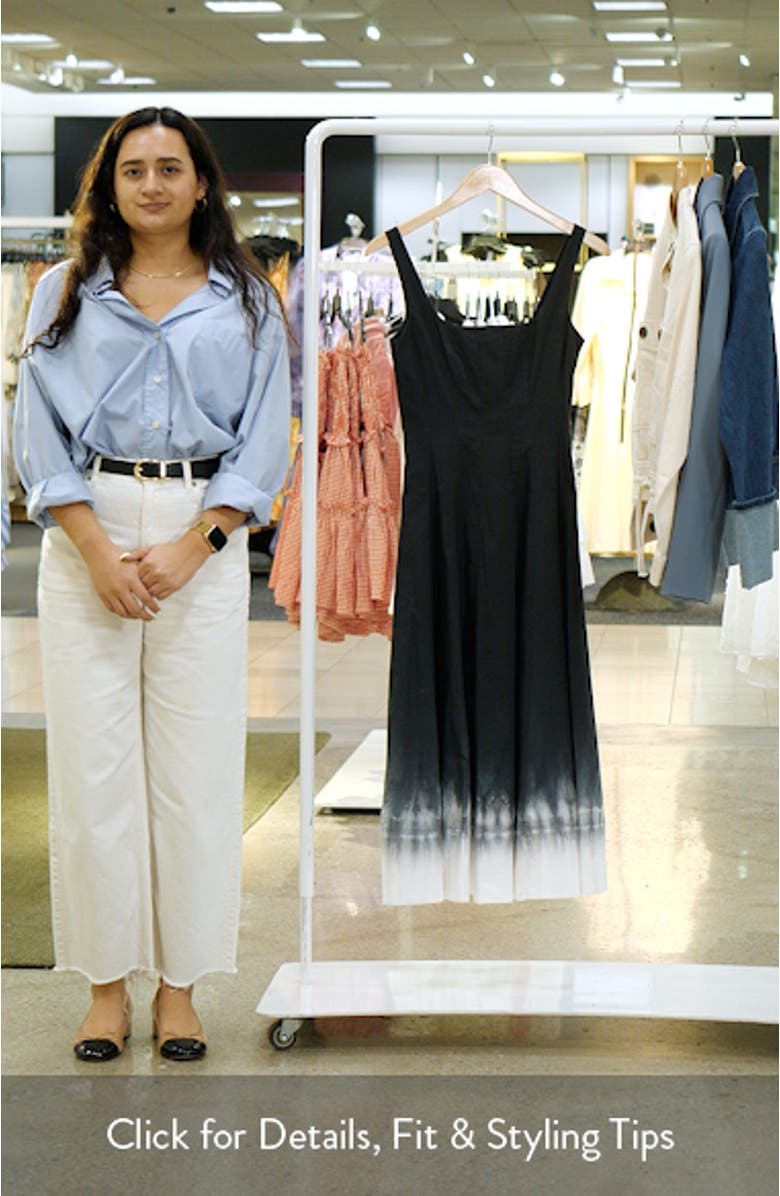 Wells Dip Dye Stretch Cotton Dress, sales video thumbnail