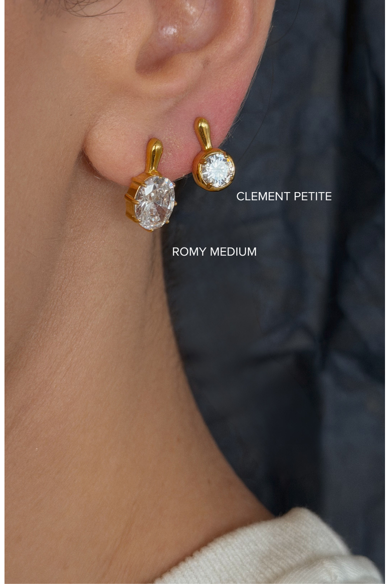 The Romy Earrings, Alternate, color, Lemon / White Silver