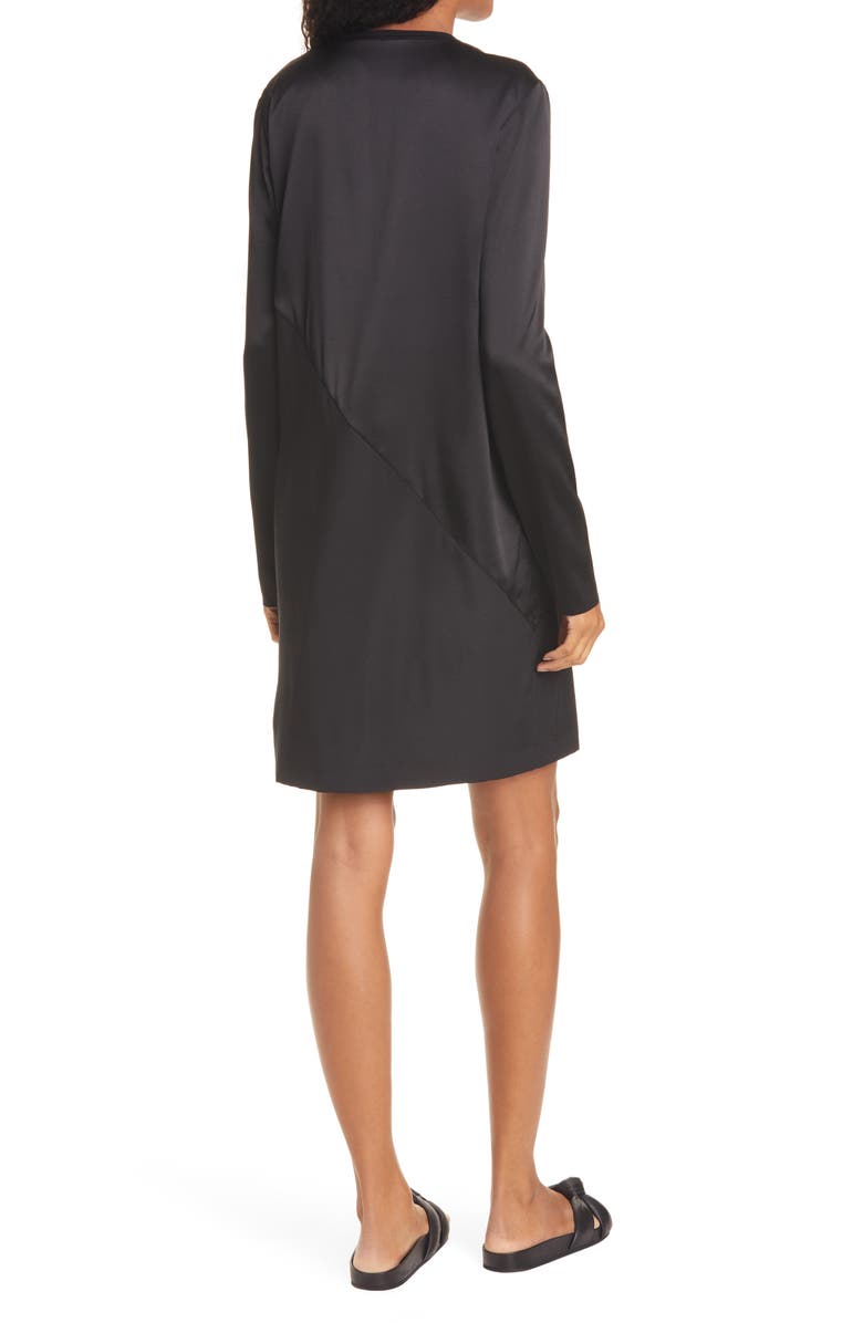 ATM Anthony Thomas Melillo Long Sleeve Stretch Silk Minidress, Alternate, color, 