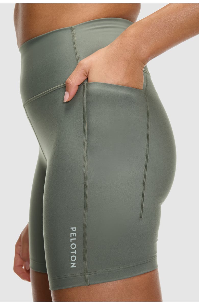 Peloton Cadent 7" High Rise Pocket Bike Short, Alternate, color, Castor Gray