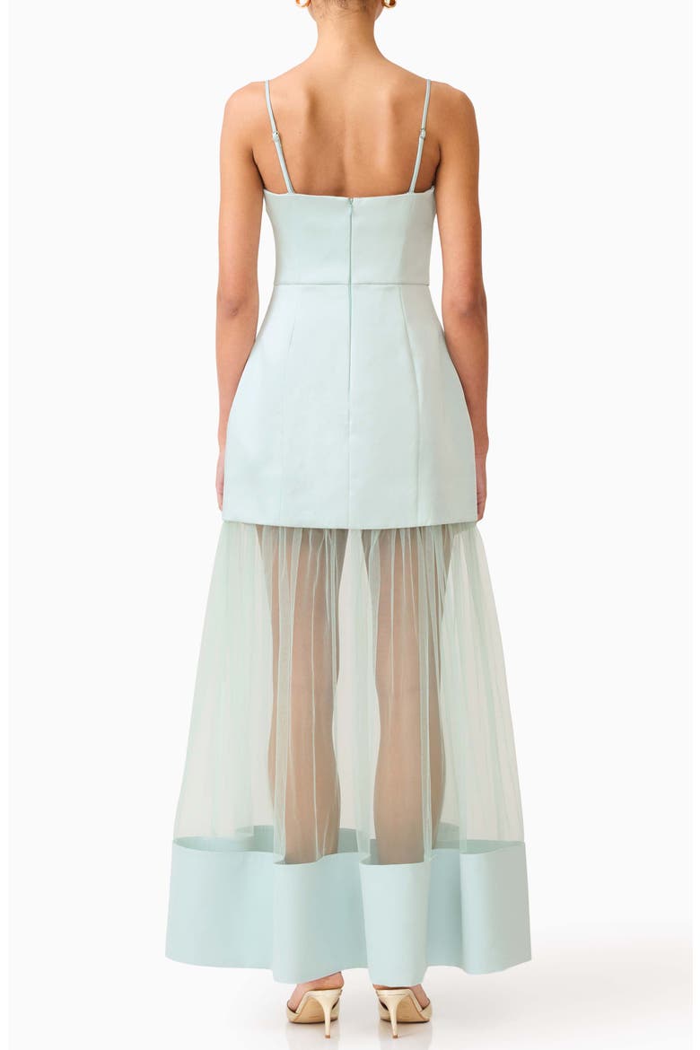 Marcella Strapless Gown, Alternate, color, SEA GREEN