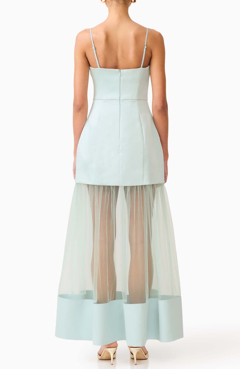 Elliatt Marcella Strapless Gown, Alternate, color, Sea Green