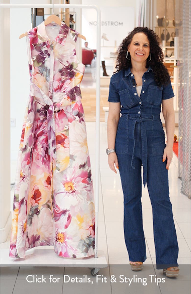 Floral Satin Gown, sales video thumbnail