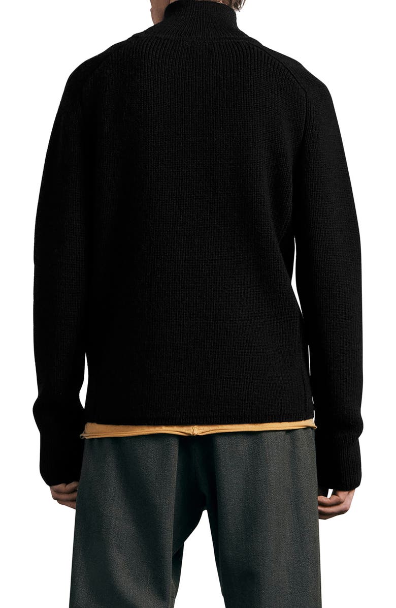 rag & bone Andrew Merino Wool Zip Sweater, Alternate, color,