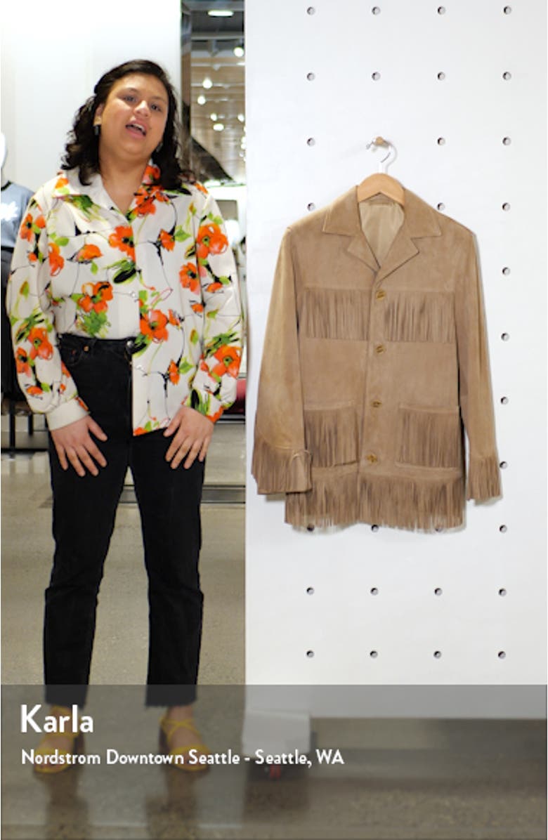 <sup>®</sup> Fringe Suede Jacket, sales video thumbnail