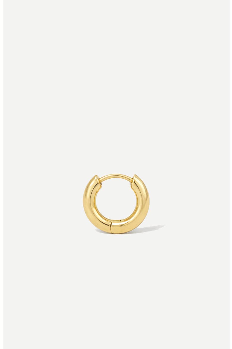 Small Hugie Hoop In Gold, Alternate, color, Gold
