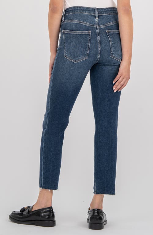 Kut From The Kloth Rachael Raw Hem Mid Rise Mom Jeans In Blue