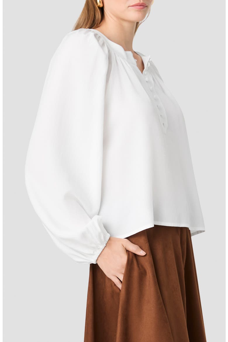Half Placket Shirt, Alternate, color, WINTER WHITE