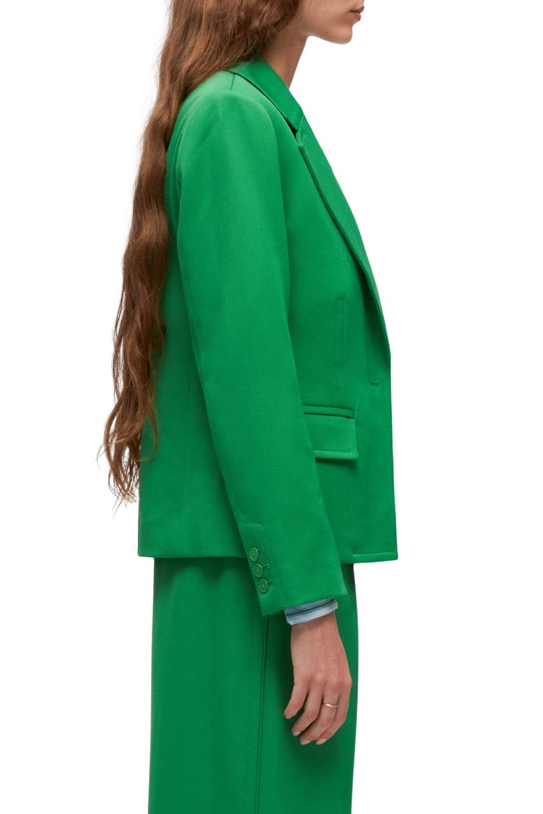Cavalry Twill Belle Wool Blazer, Alternate, color, KELLY GREEN