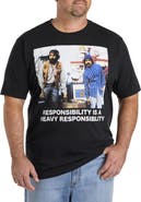 True Nation by DXL Big & Tall Cheech and Chong Responsibility Graphic Tee