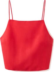 MANGO Square Neck Crop Top