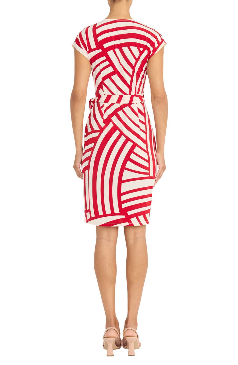 Maggy London Matte Jersey Wrap Dress, Alternate, color, 