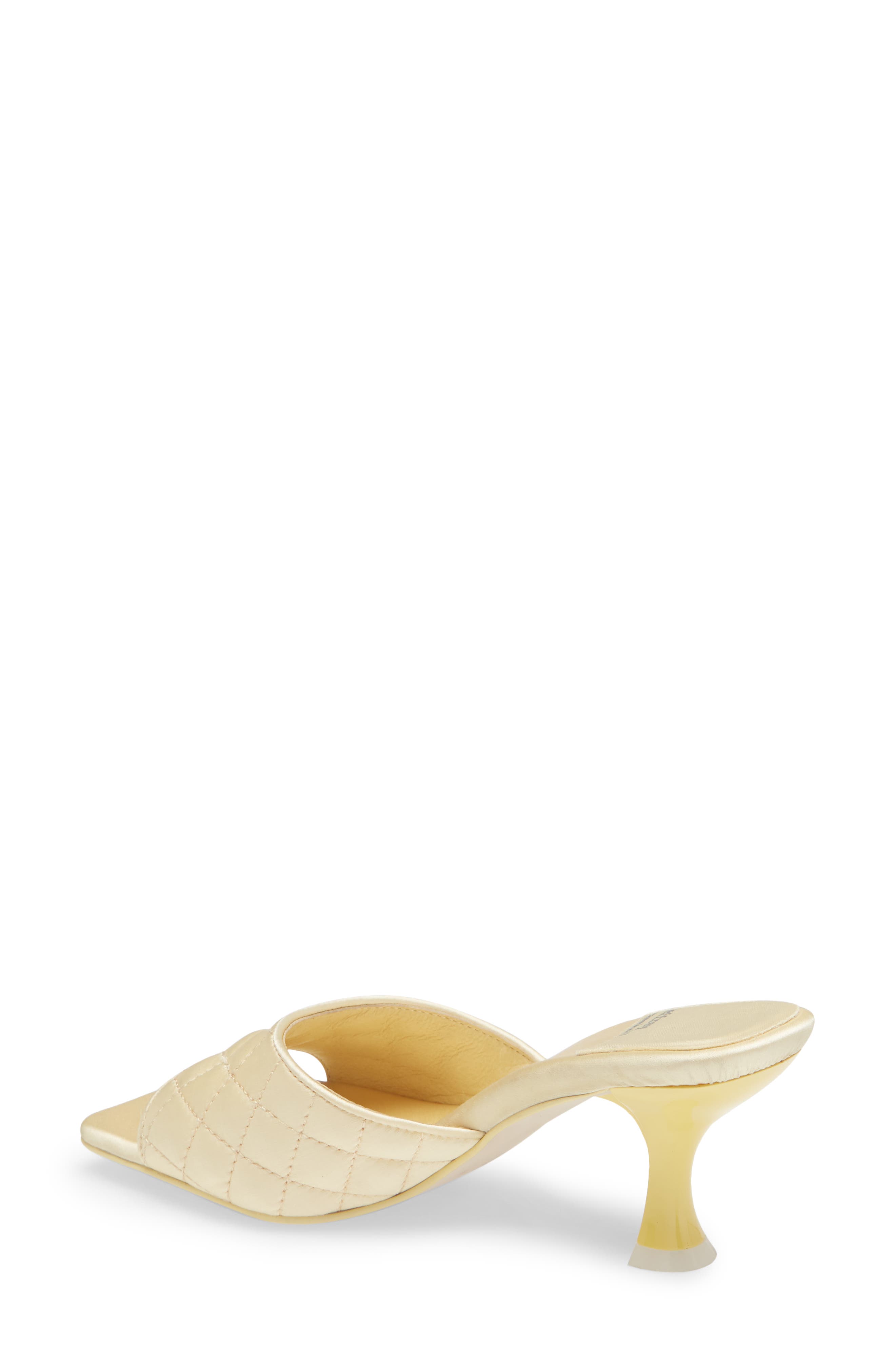 Mr Big Slide Sandal, Alternate, color, YELLOW PASTEL SATIN