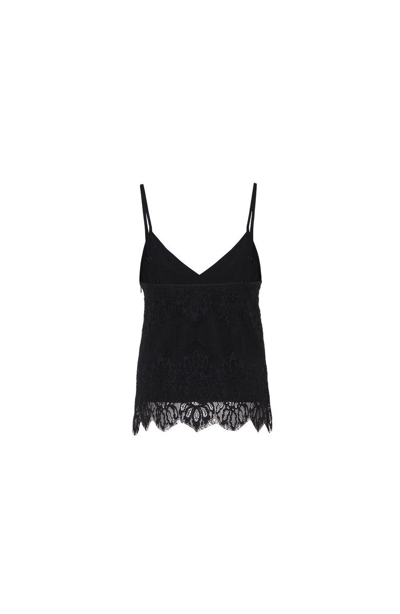 THEO The Label Calliope Lace Banded Tank, Alternate, color, 