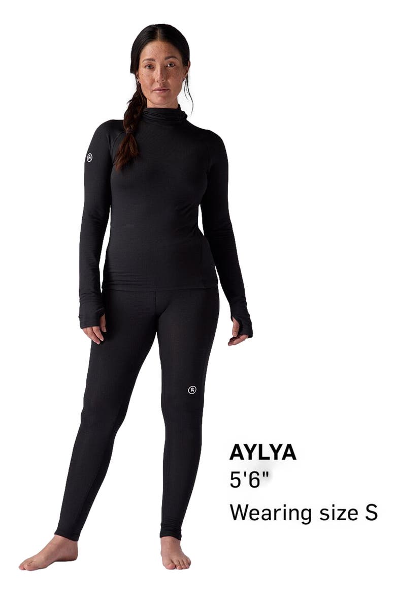 Pines Micrrid Ultra-Lt Baselayer Balaclava Top - Women's, Alternate, color, Black