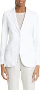 Eleventy Single Breasted Cotton Blend Blazer