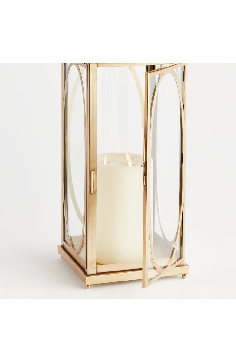 Napa Home & Garden Jace Lantern Candle Holder Large, Alternate, color, Gold