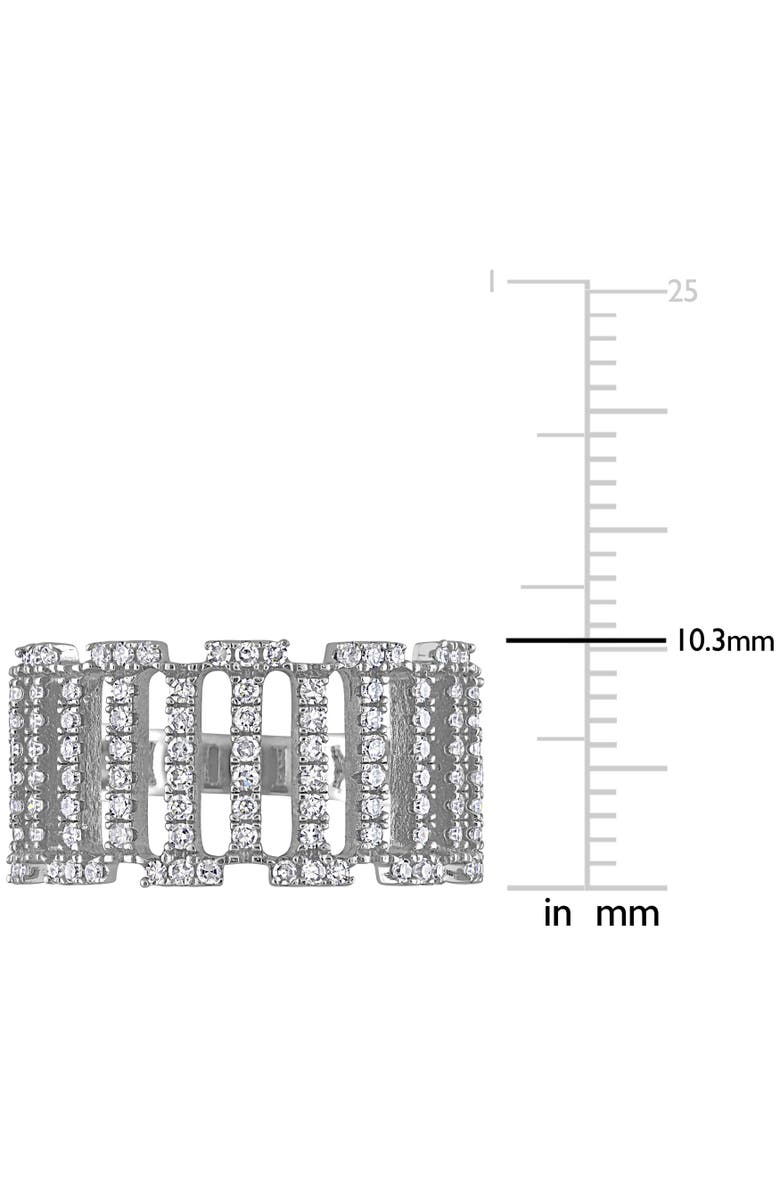 Julianna B. Diamond Filigree Linear Ring 14k, Alternate, color, 14K White Gold