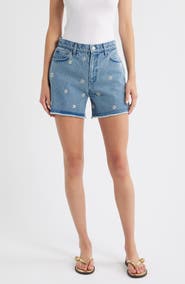 rag & bone Embellished Cutoff Denim Shorts