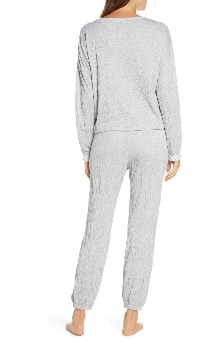 Barefoot Dreams<sup>®</sup> Malibu Collection Crinkle Jersey Lounge Set, Alternate, color, 