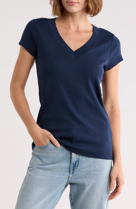 V-Neck Short Sleeve T-Shirt