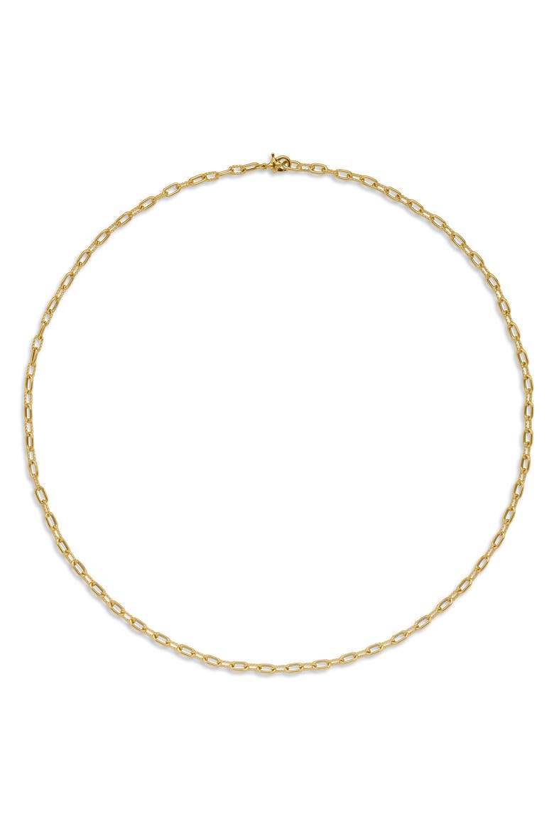 DY Madison® 18K Yellow Gold Chain Necklace, 3mm, Alternate, color, GOLD