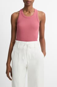 Vince Scoop Neck Rib Tank