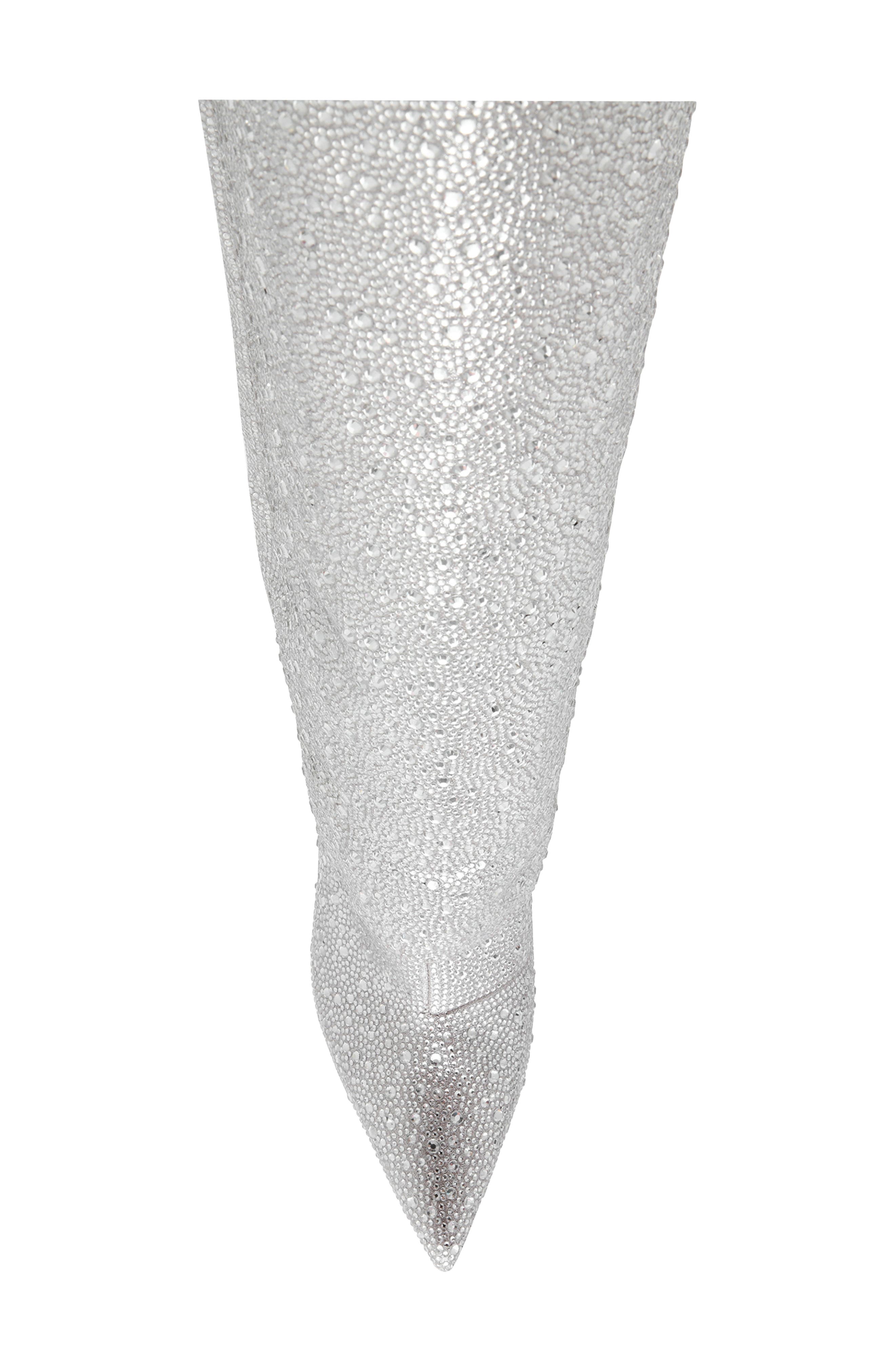 Steve Madden Sanya Rhinestone Fringe Knee High Boot, Alternate, color, 