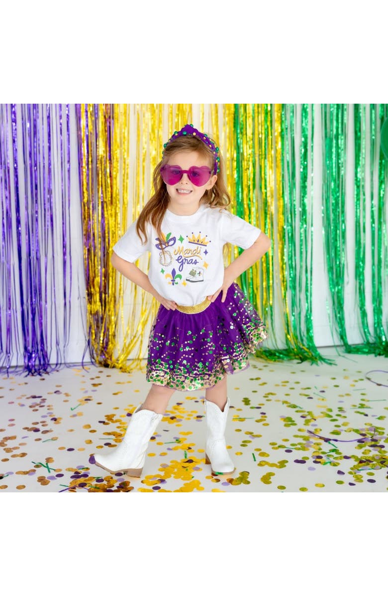 Sweet Wink Mardi Gras Gemstone Headband, Alternate, color, 