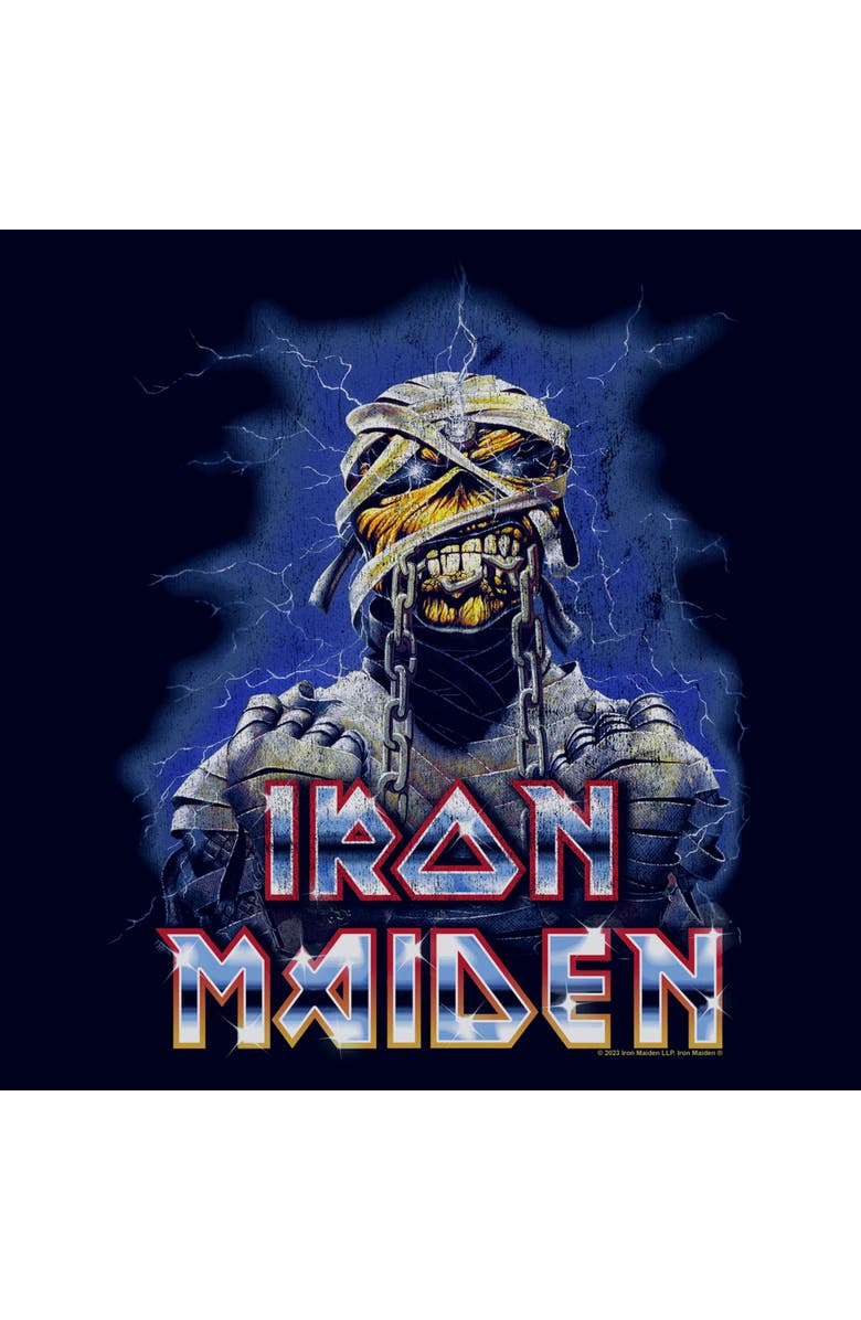 Iron Maiden Men's Iron Maiden Unchained Artwork Graphic T-Shirt, Alternate, color, Navy Blue