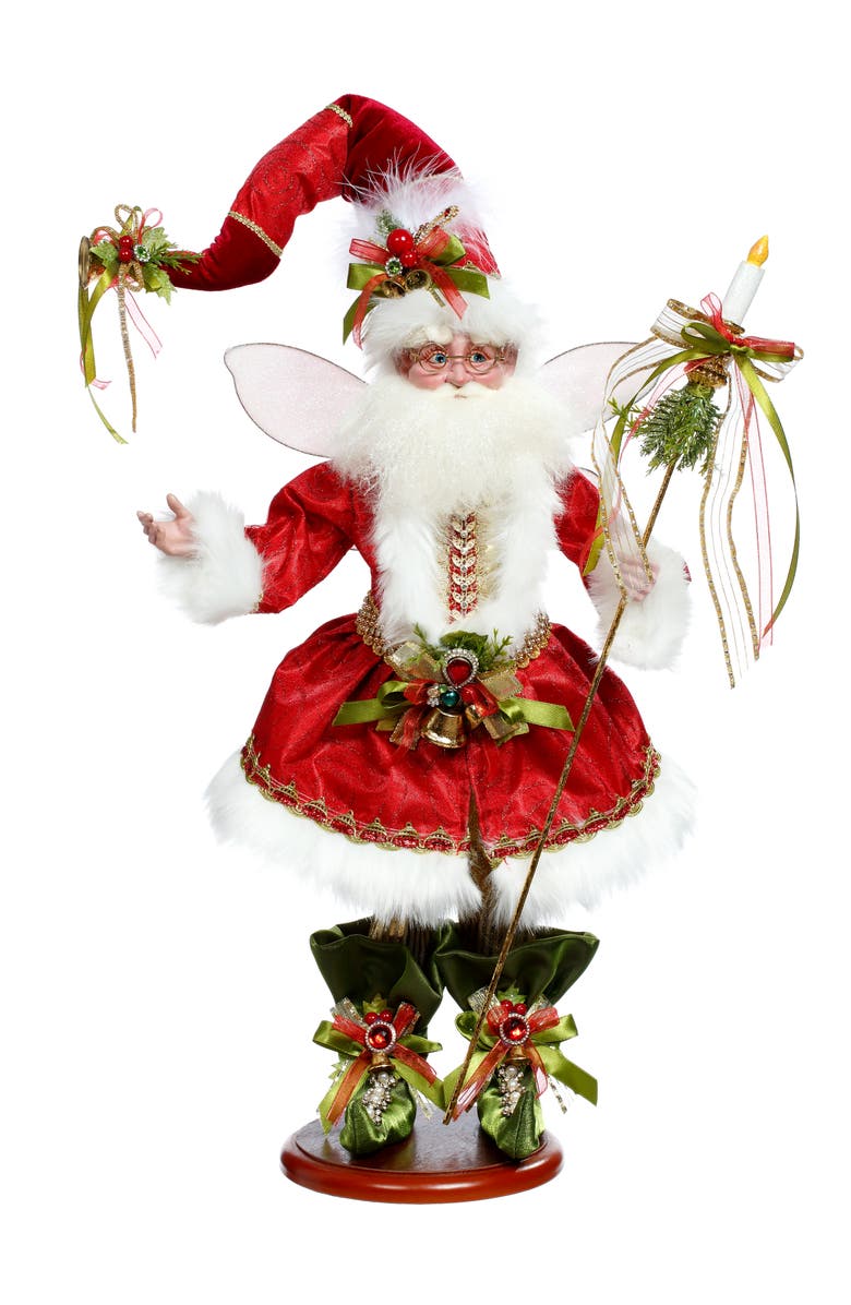 Mark Roberts Night Before Christmas Fairy on Base, Main, color, Red