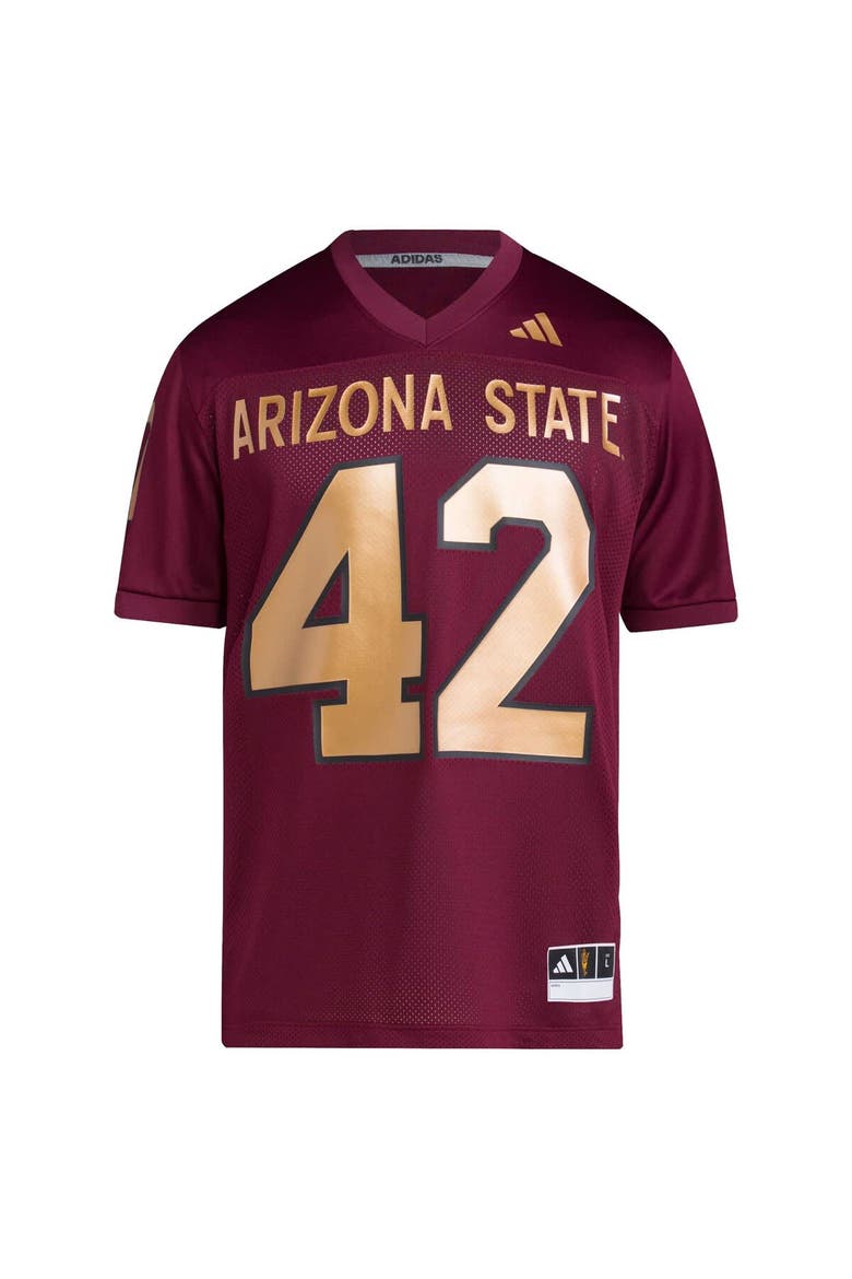 Men's adidas Pat Tillman #42 Maroon Arizona State Sun Devils Football Icon Premier Jersey, Alternate, color, Maroon